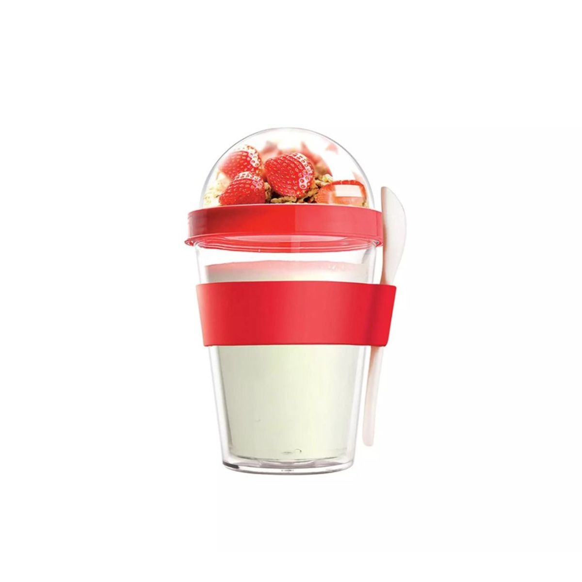 GENERICO - Vaso De Yogurt Leche Bebidas Y Cereal Frutas Frutos Secos