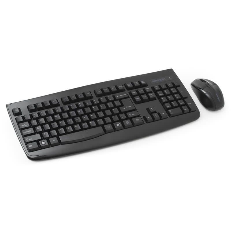 KENSINGTON - Teclado y Mouse Kensington Pro Fit Inalámbrico Antiderrame Negro