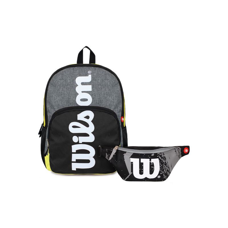 WILSON - Pack Wilson Mochila Boston + banano Oslo negro