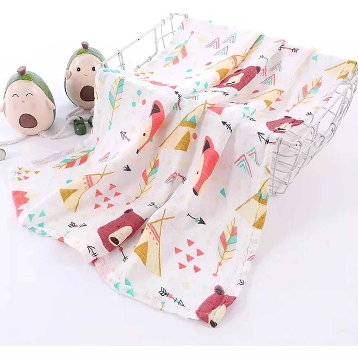 GENERICO - Tuto bebé Manta Muselina Para Bebe 120x110cm Algodon 1 Unidad