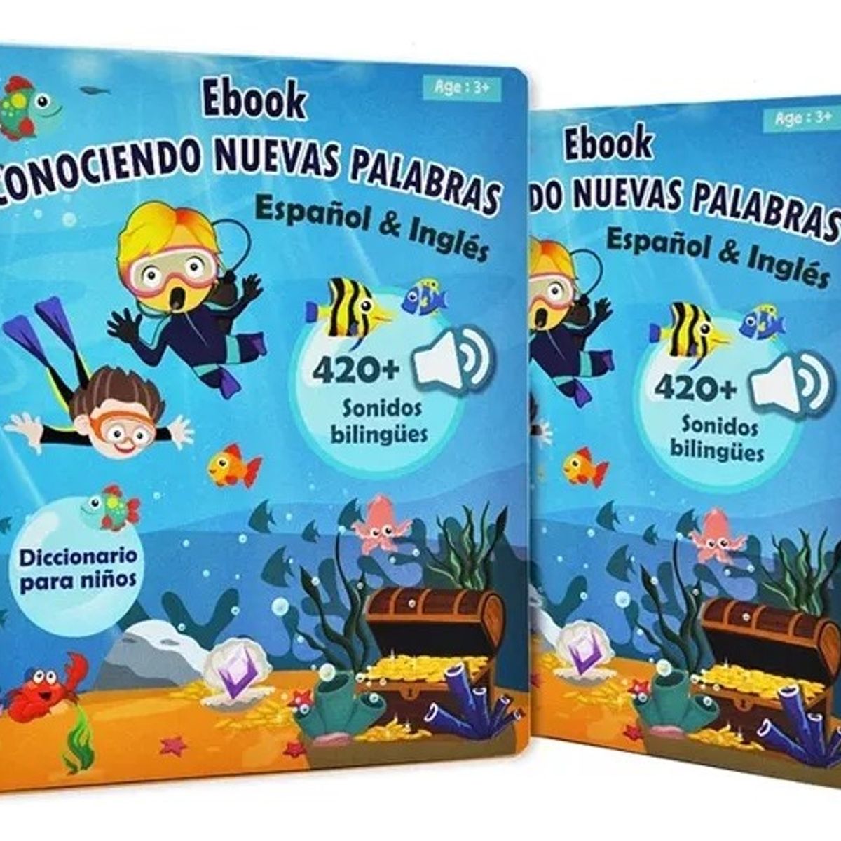 GENERICO - Libro Interactivo Con Sonidos Aprendizaje Ingles Español