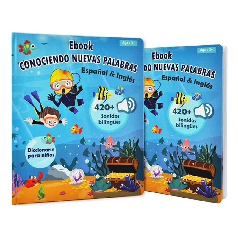 GENERICO - Libro Interactivo Con Sonidos Aprendizaje Ingles Español