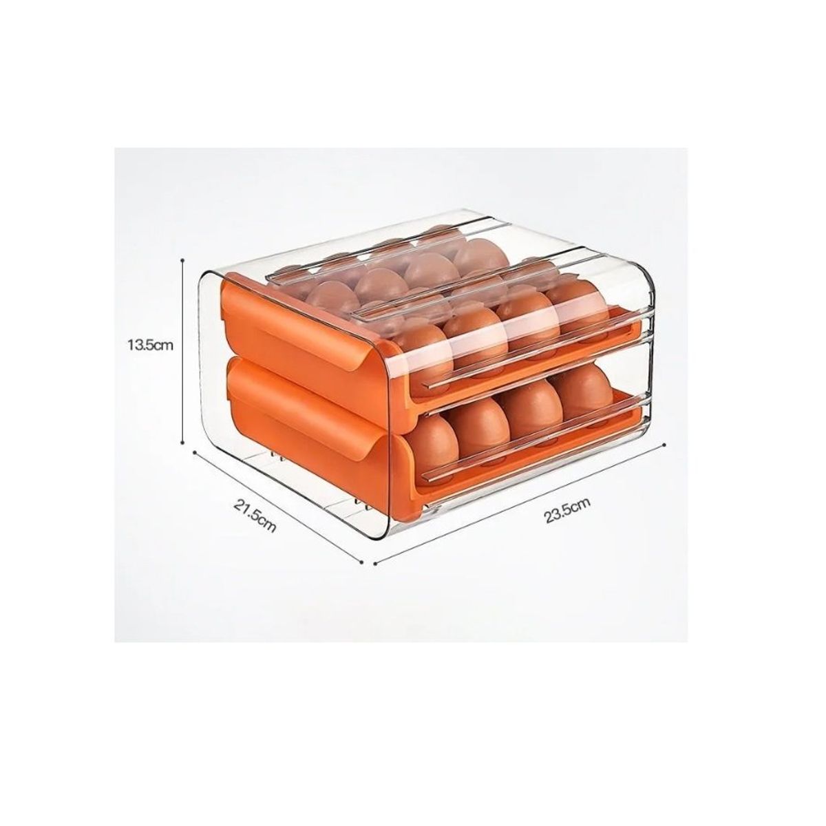 GENERICO - Organizador De Huevos Caja Para 32 Und Colores
