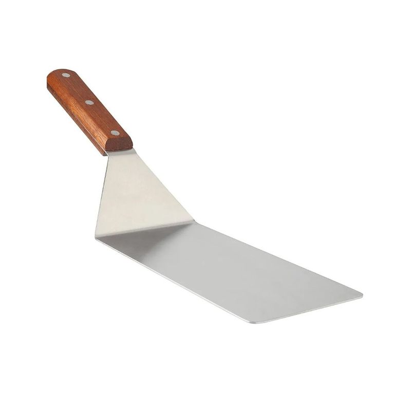 GENERICO - Espátula Churrasquera Gruesa Profesional Asado Cocina Acero
