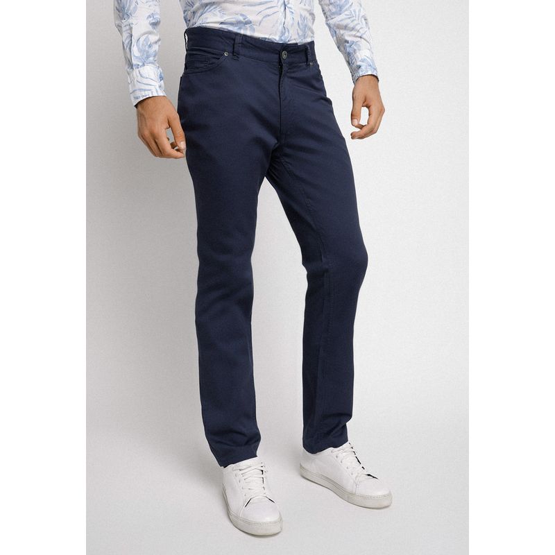TRIAL - Pantalón cinco bolsillos azul marino