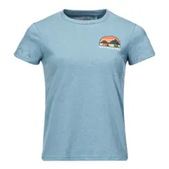 GEOGRAPHY - Polera Mujer Liquen Azul Melange