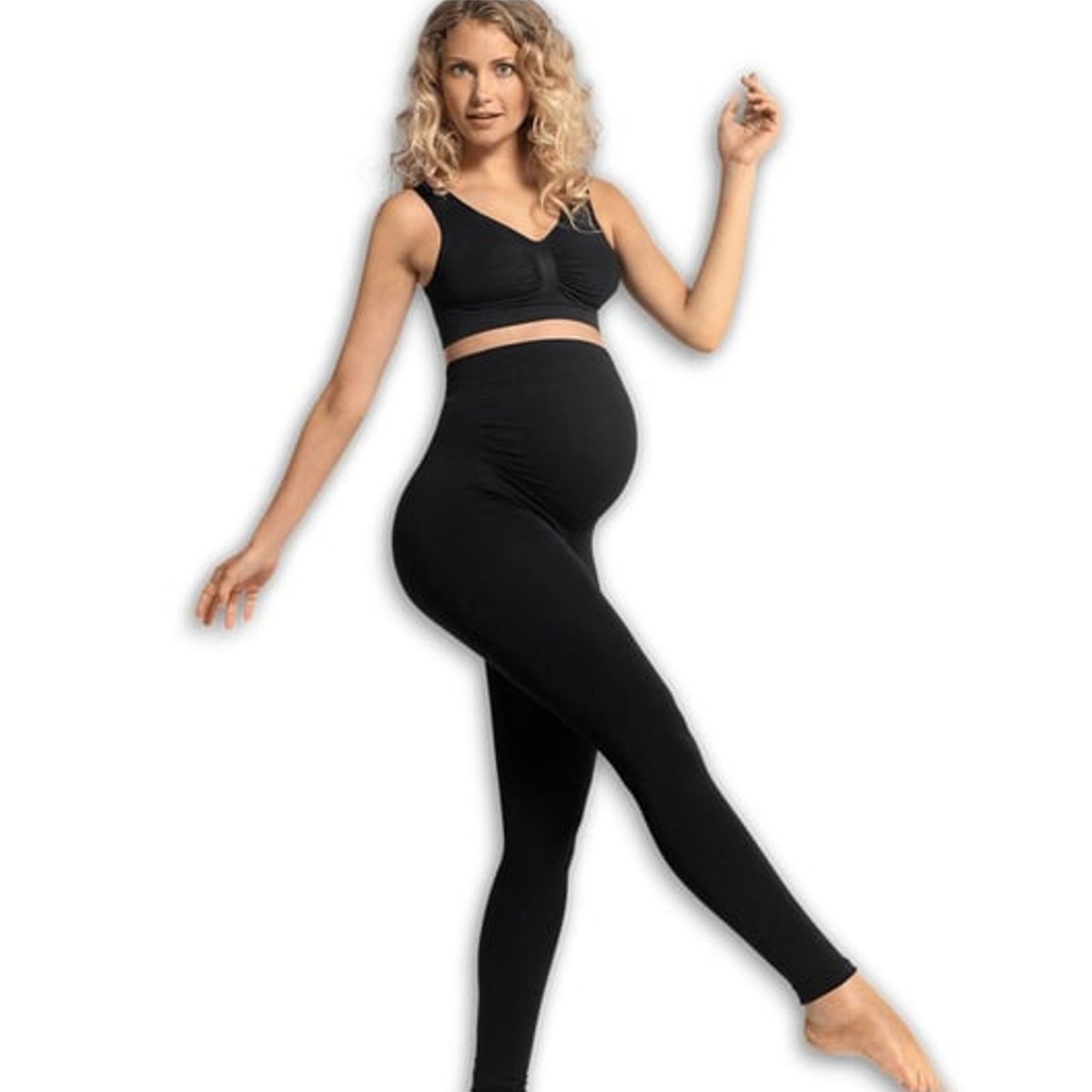 CARRIWELL - Leggings Embarazo Negro CARRIWELL