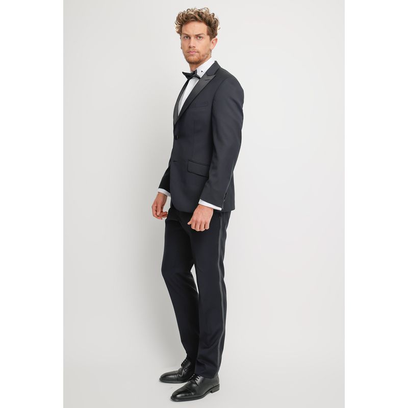 TRIAL - Traje hombre Formal Slim Fit Luxury Lana Negro