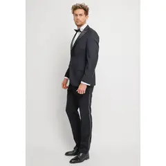TRIAL - Traje hombre Formal Slim Fit Luxury Lana Negro