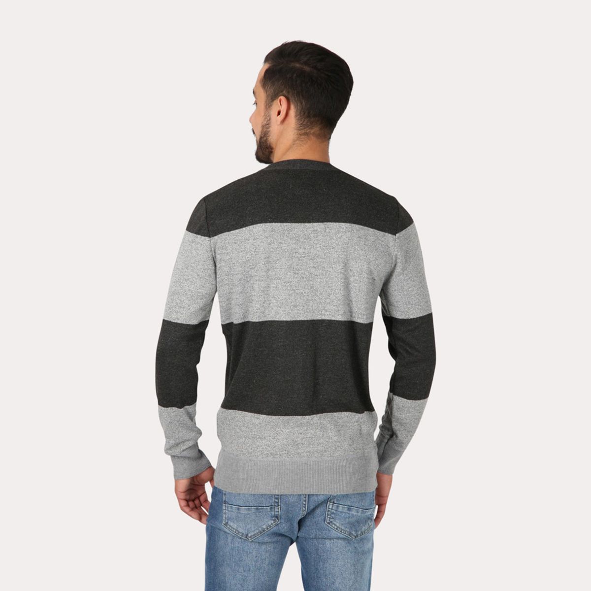 GANGSTER - Chalecos Crew Liviano Rayas Gris Gangster