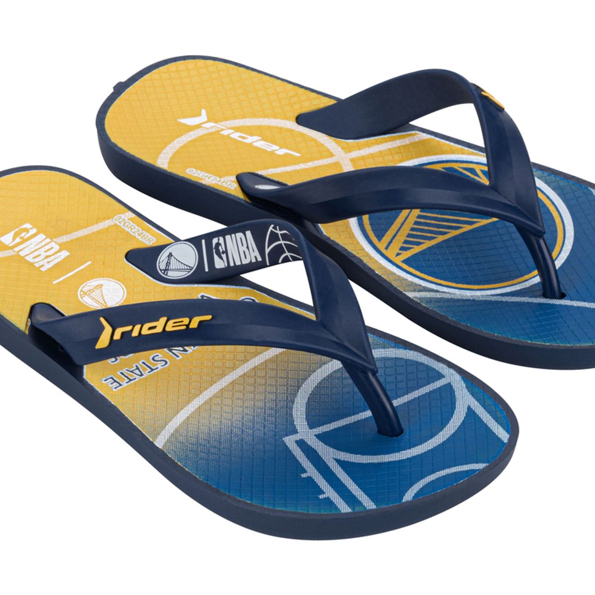 RIDER - Sandalia Niño Azul/Amarillo Warriors NBA Feel