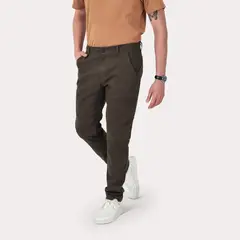 GANGSTER - Pantalon Canvas Liso 0 VerdeGangster