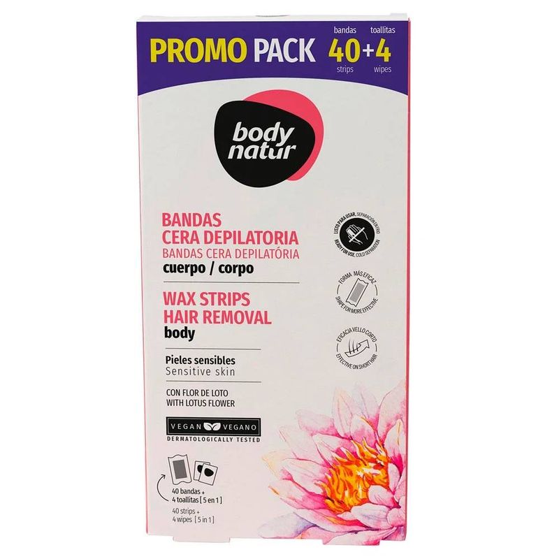 BODY NATUR - Promo Pack Bandas Depilatorias Piel Sensible
