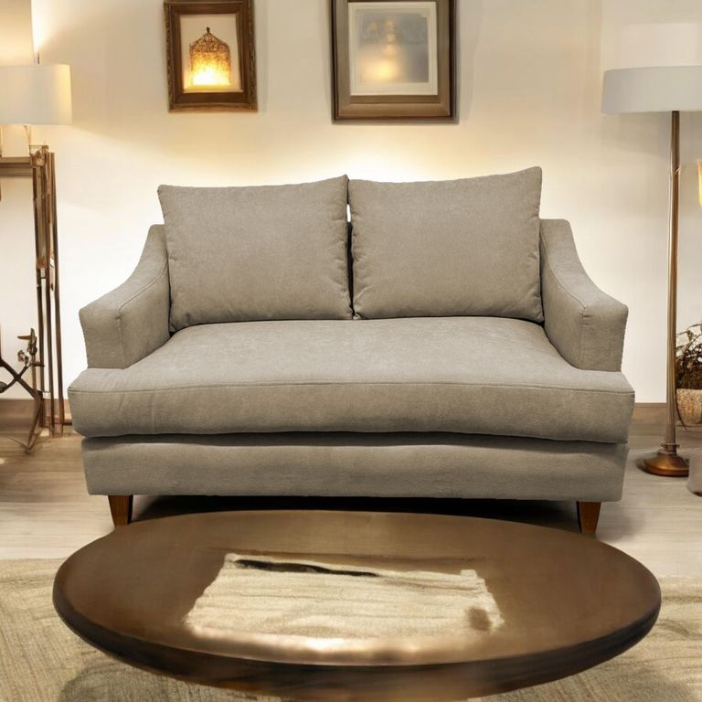 SOFA MISTRAL CHENILLE BEIGE 2 CUERPOS