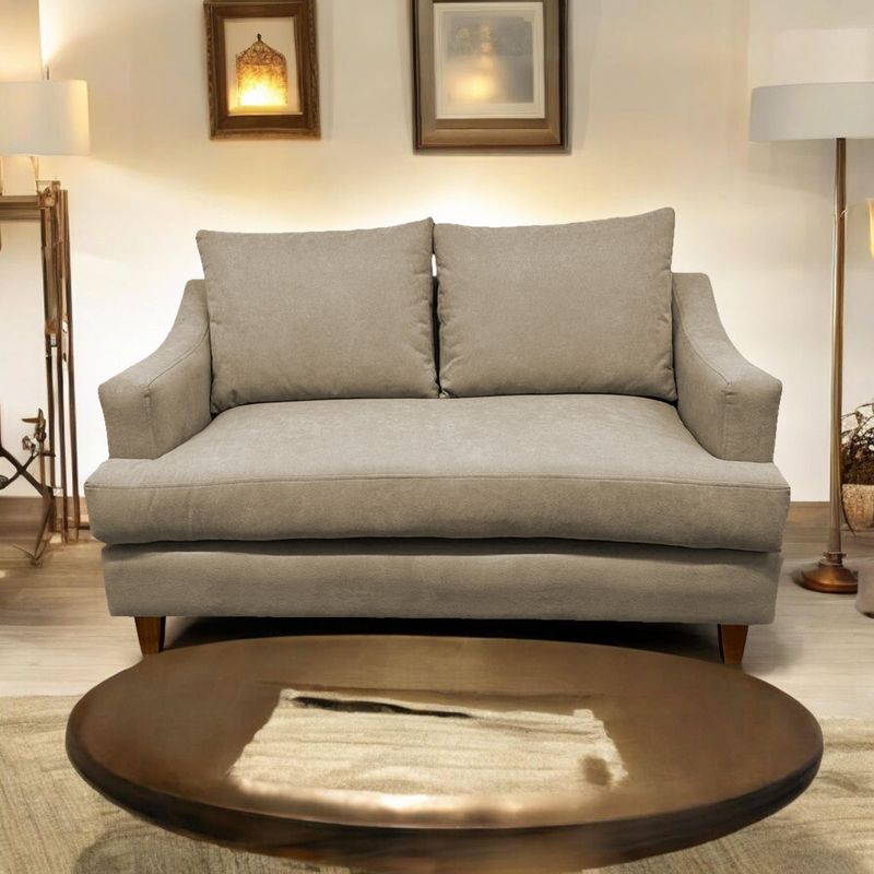 SOFAS HOME - SOFÁ MISTRAL CHENILLE BEIGE 2 CUERPOS