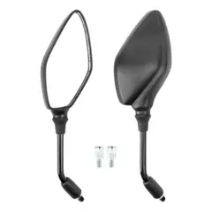 GENERICO - Espejos retrovisores moto tipo naked hilo m8 adaptadores hilo m10 sentido rosca normal