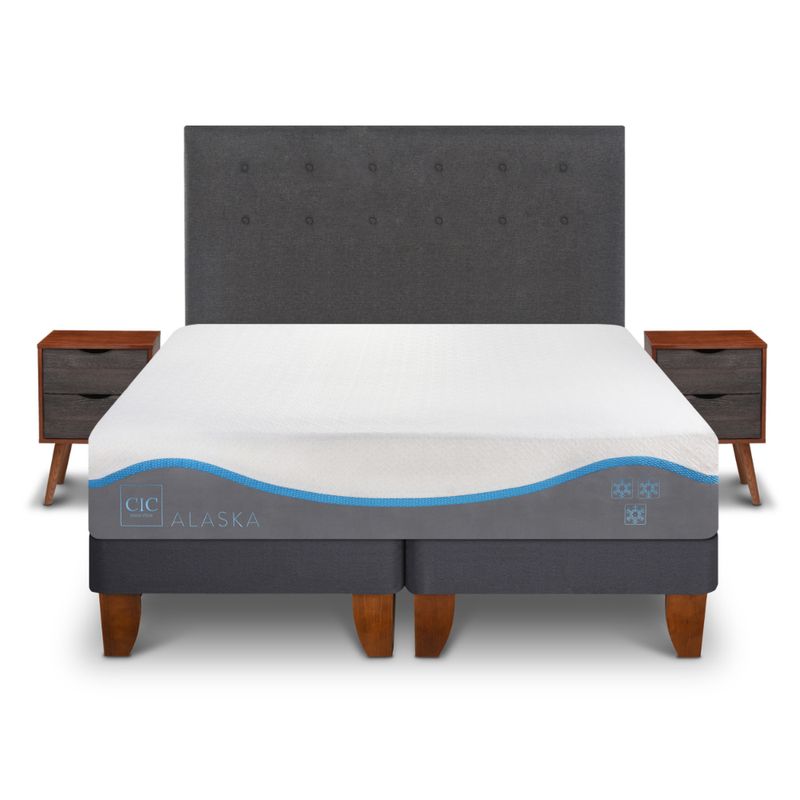 CIC - CAMA EUROPEA ALASKA 2 PLAZAS + SET EUFRATES