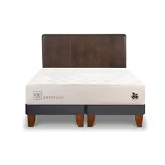 CIC - CAMA EUROPEA COCOPEDIC KING + RESPALDO BAKER