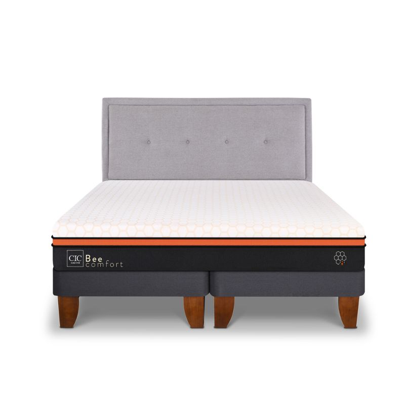 CIC - CAMA EUROPEA BEE COMFORT 2P BD RESPALDO GANGES