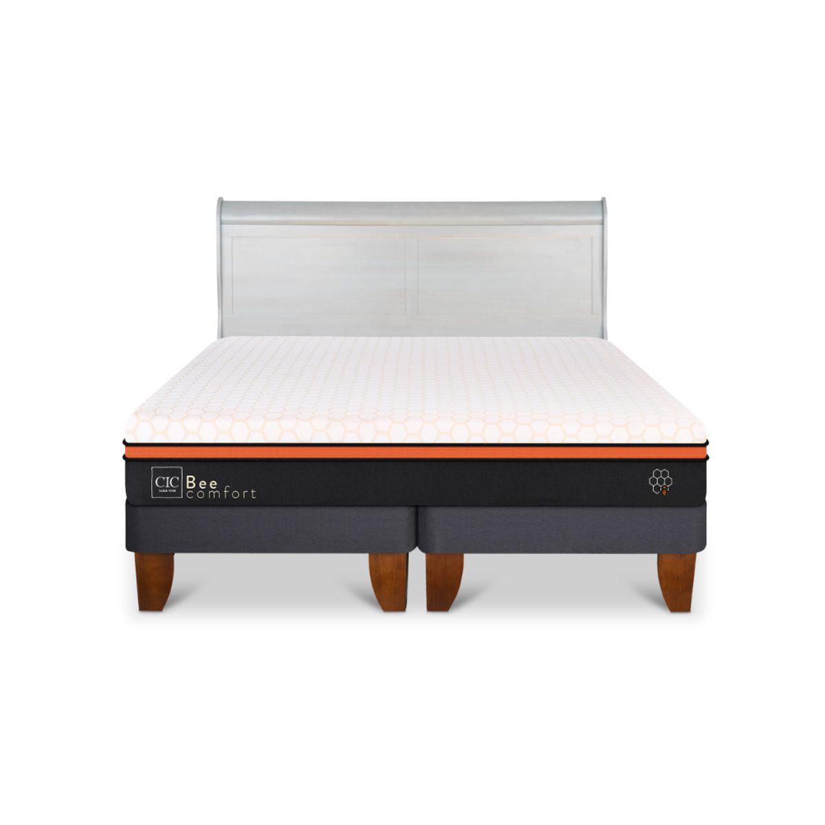 CIC - CAMA EUROPEA BEECOMFORT 2 PLAZAS + RESPALDO MIRO ALPINO
