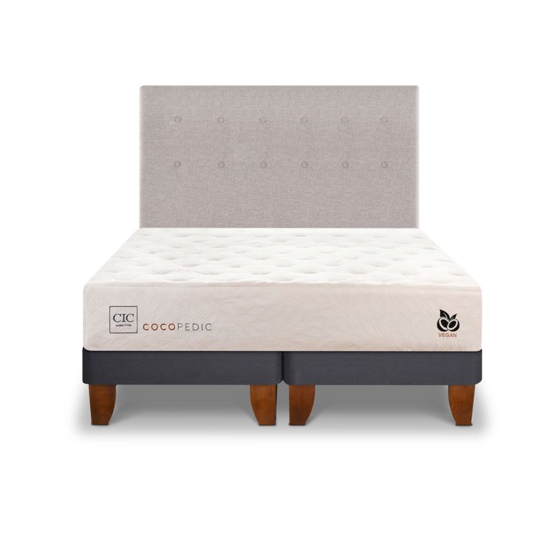 CIC - CAMA EUROPEA COCOPEDIC 2P BD RESPALDO TIGRIS
