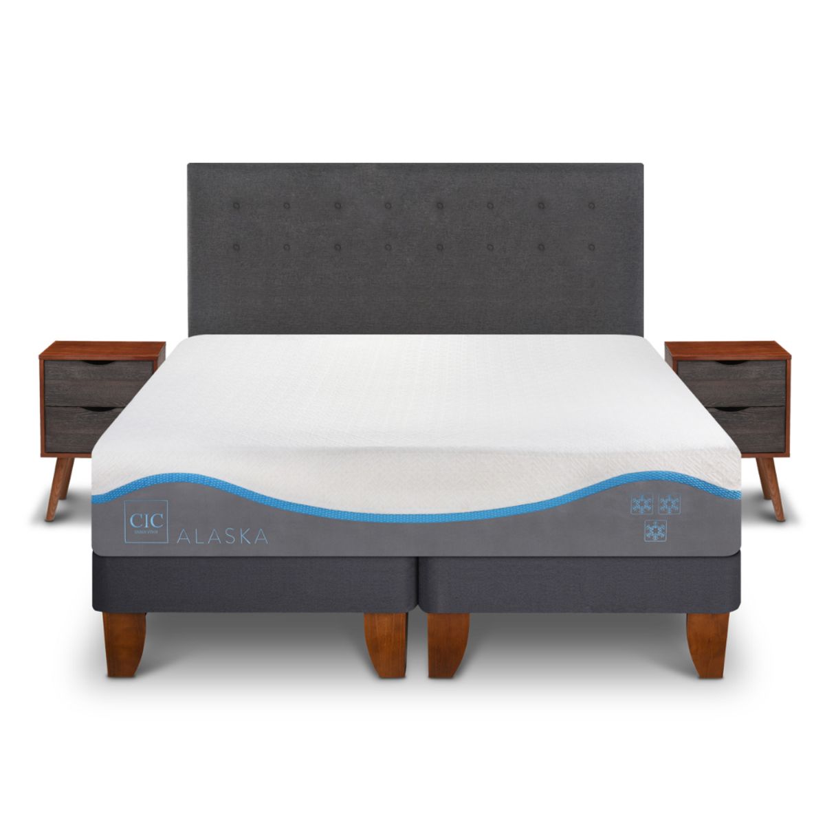 CIC - CAMA EUROPEA ALASKA KING + SET EUFRATES