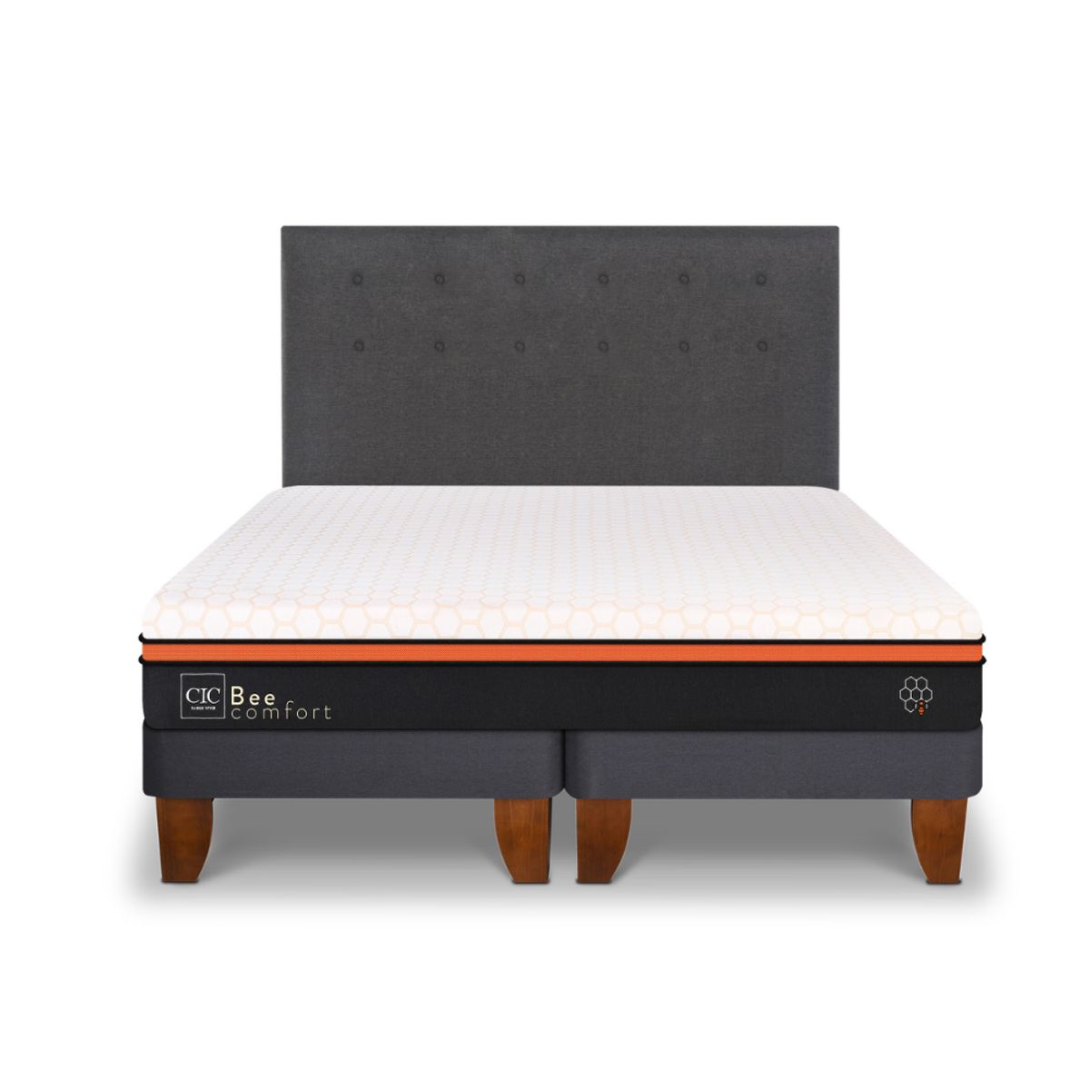 CIC - CAMA EUROPEA BEE COMFORT 2P BD RESPALDO EUFRATES