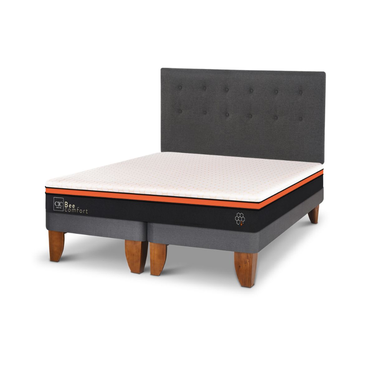 CIC - CAMA EUROPEA BEE COMFORT 2P BD RESPALDO EUFRATES