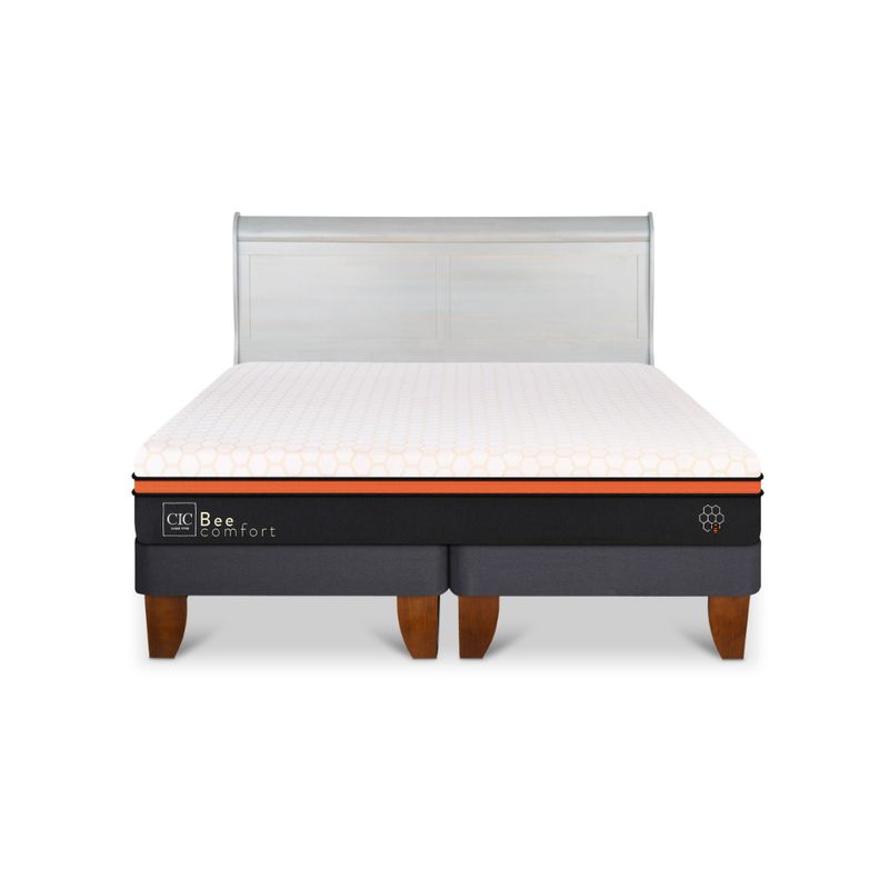 CIC - CAMA EUROPEA BEECOMFORT KING + RESPALDO MIRO ALPINO