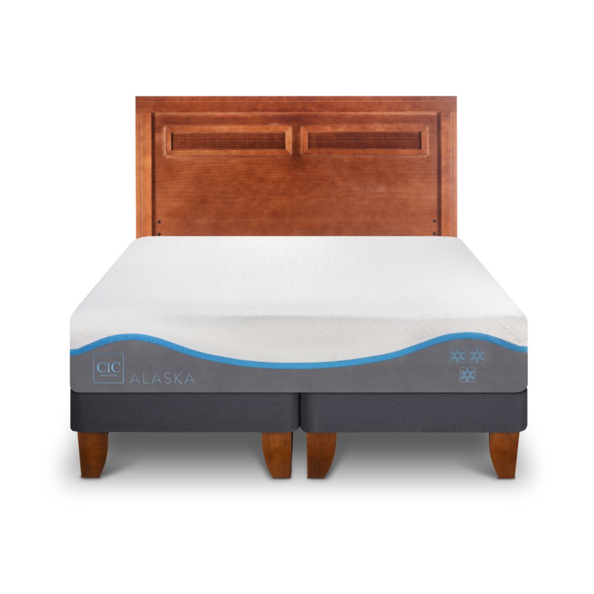 CIC - CAMA EUROPEA ALASKA KING + RESPALDO MILÁN