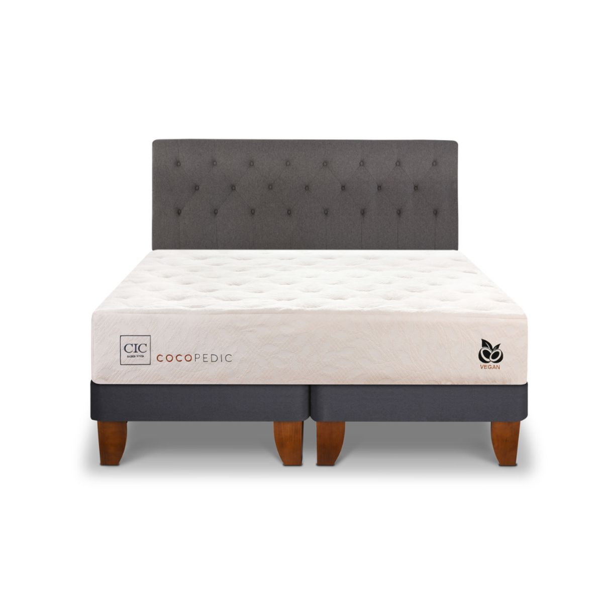 CIC - CAMA EUROPEA COCOPEDIC KING RESPALDO KAVERY