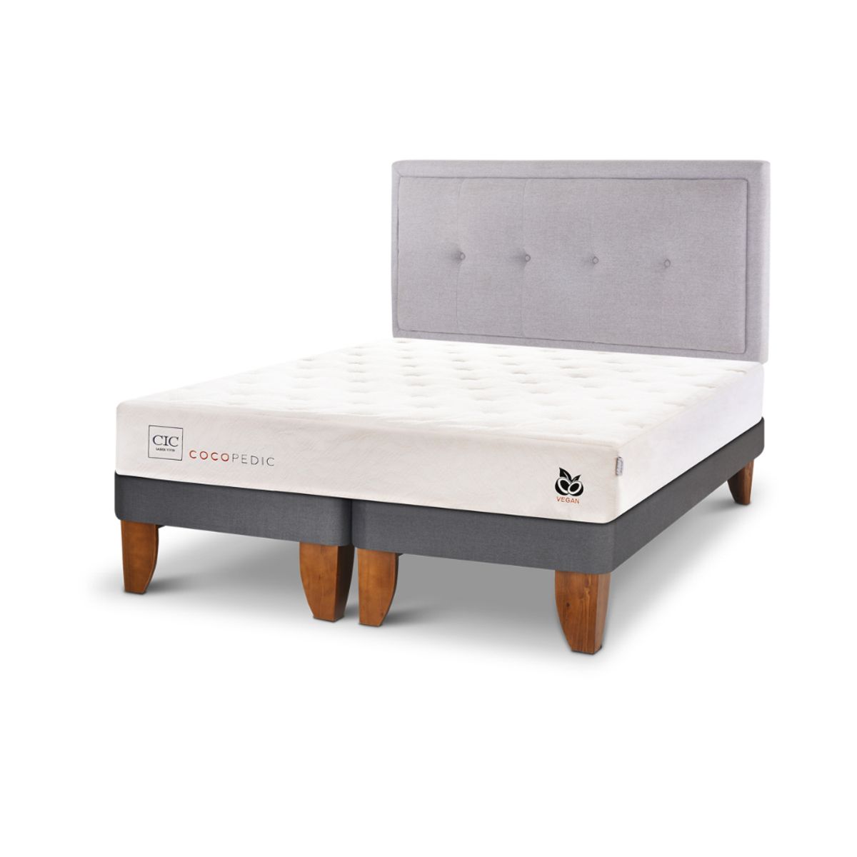 CIC - CAMA EUROPEA COCOPEDIC 2P BD RESPALDO GANGES
