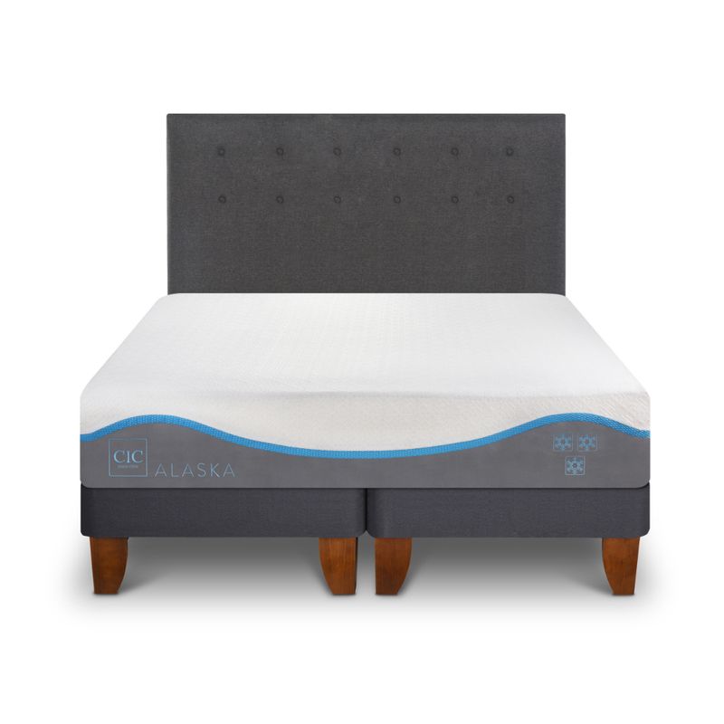 CIC - CAMA EUROPEA ALASKA 2 PLAZAS + RESPALDO EUFRATES