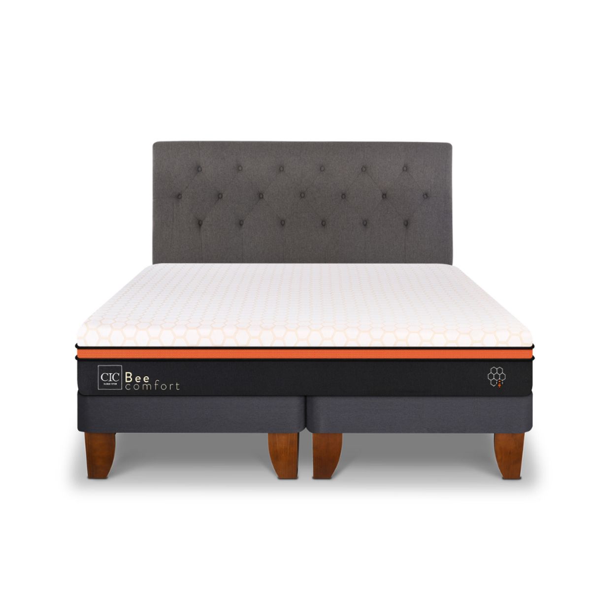 CIC - CAMA EUROPEA BEE COMFORT 2P BD RESPALDO KAVERY
