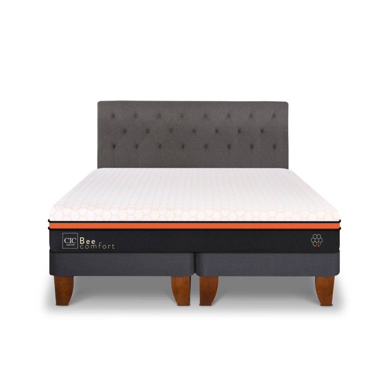 CIC - CAMA EUROPEA BEE COMFORT KING RESPALDO KAVERY