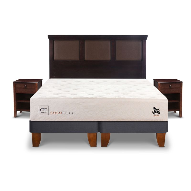 CIC - CAMA EUROPEA COCOPEDIC 2P BD NEW TORINO CHOC S/T