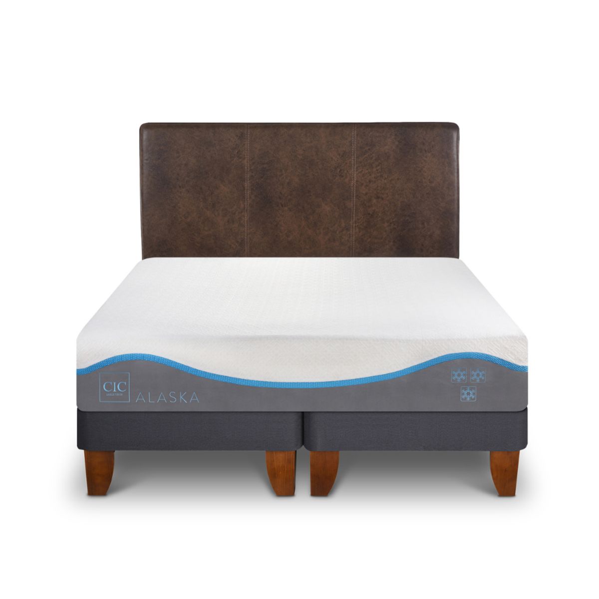 CIC - CAMA EUROPEA ALASKA KING + RESPALDO BAKER