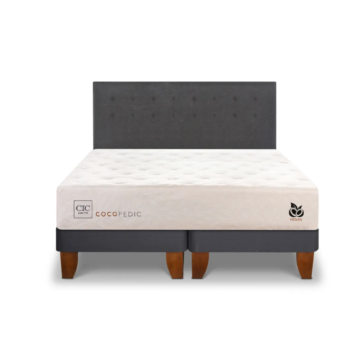 CIC - CAMA EUROPEA COCOPEDIC KING + RESPALDO EUFRATES