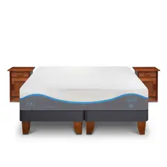 CIC - CAMA EUROPEA ALASKA KING + VELADORES MILÁN