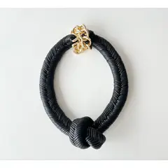 MARIA LA BIYUX - Collar Nudo Negro