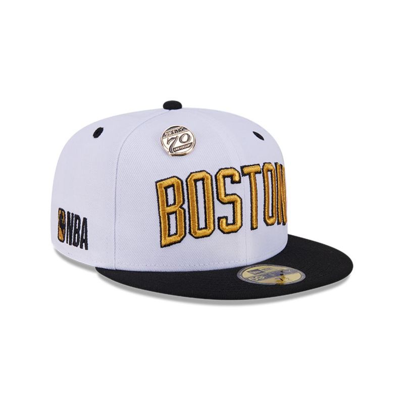 NEW ERA - Gorro 59fifty NBA Boston Celtics 59fifty Day Blanco