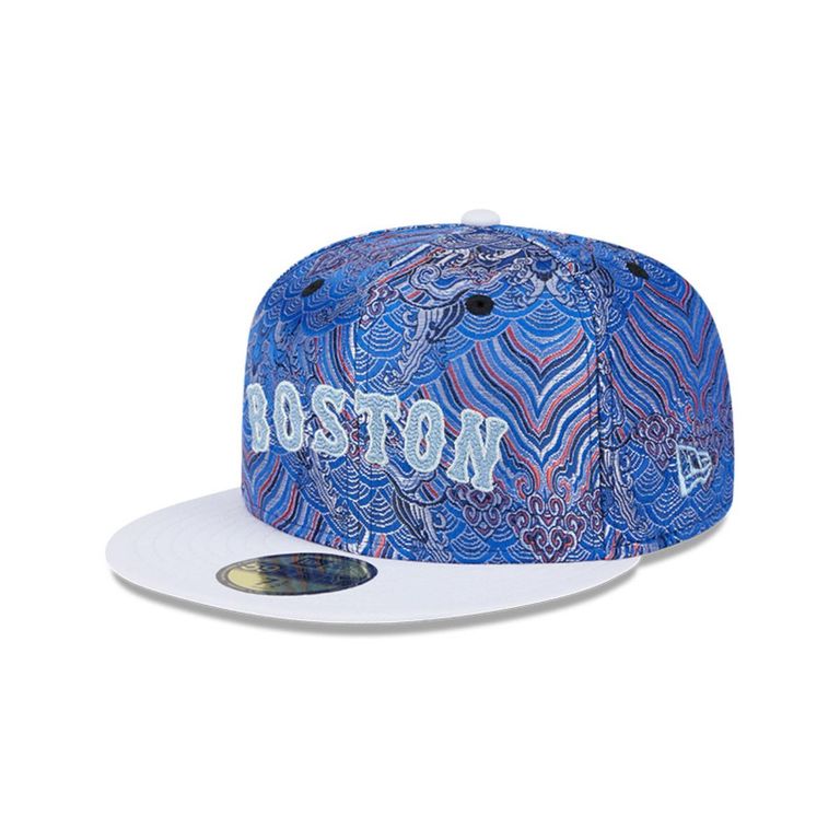Gorra 59fifty MLB Boston Red Sox Wave Fill Blue Azul 7 3/8