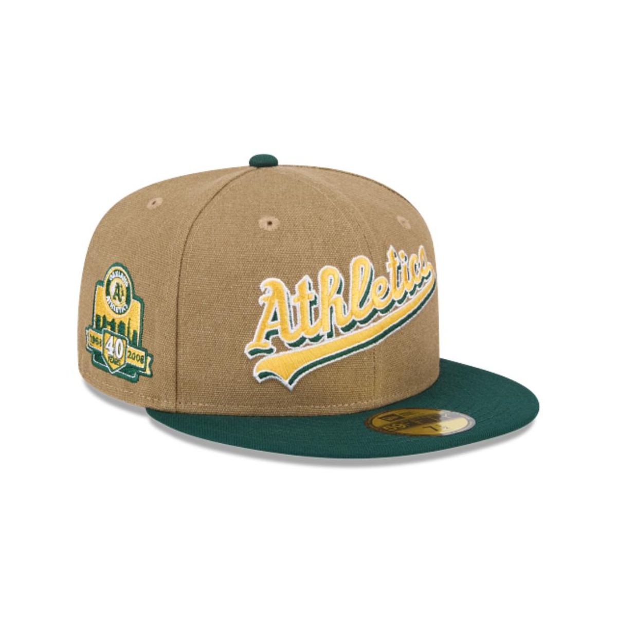 NEW ERA - Gorro 59fifty MLB Oakland Athletics Canvas Crown Beige