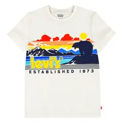 LEVIS - Polera Niño Manga Corta Blanca