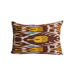 TURKUAZ - Cojín Ikat de seda 60x40 cms Arusha