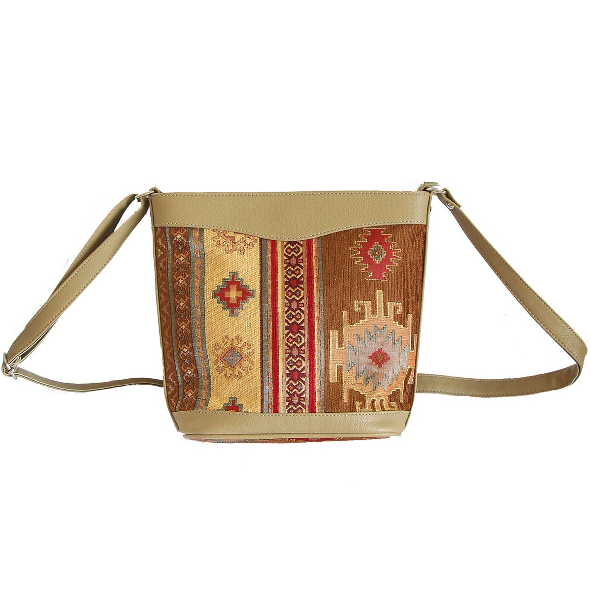 TURKUAZ - Cartera Mediana Kilim Café