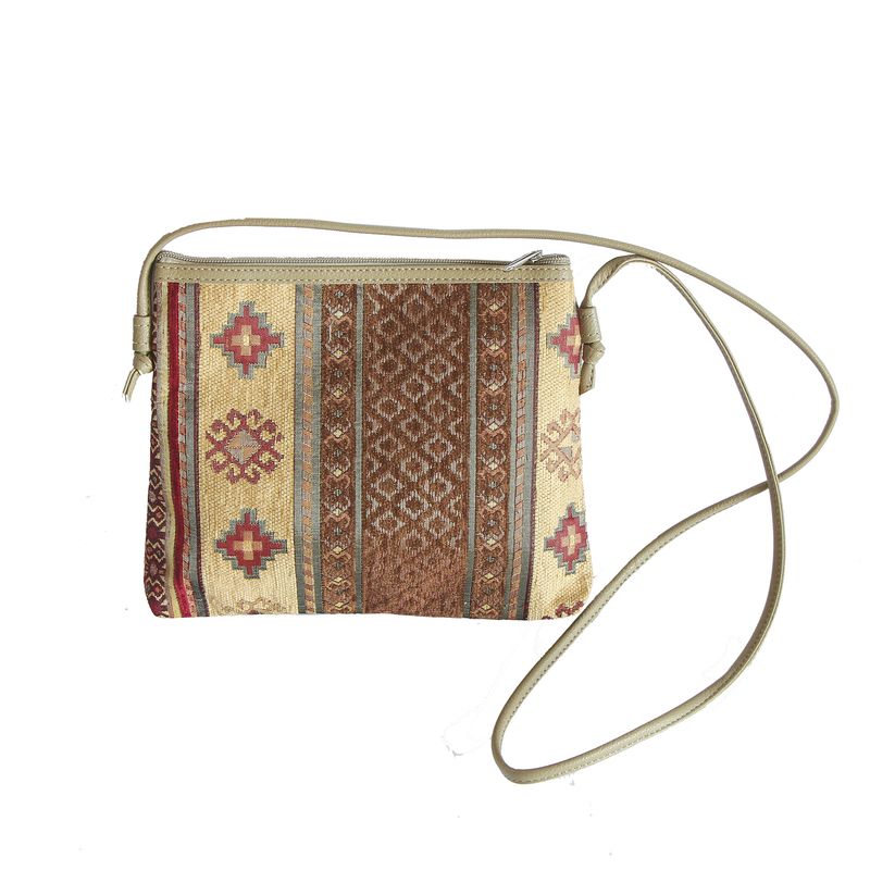 TURKUAZ - Mini cartera Kilim Café