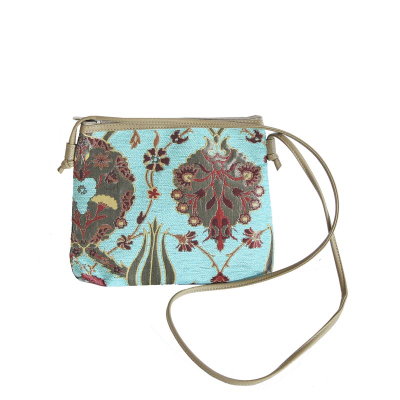 TURKUAZ - Mini cartera Jardín Turquesa