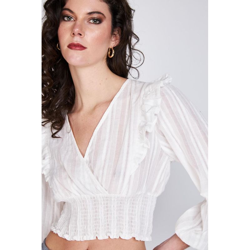 ECLIPSE - Blusa Vuelos Eloise Blanco Eclipse ECLIPSE