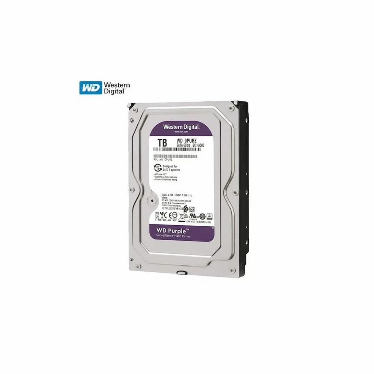 HIKVISION - Disco Duro 2TB De Video 247 Purple WD20PURX Surveillance Western Digital